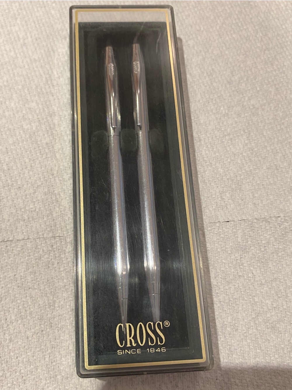 Cross Silver Ballpoint Pen and pencil Set - NWOT